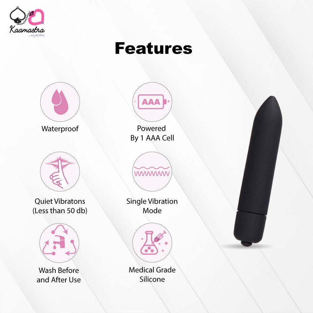 Waterproof bullet vibrator