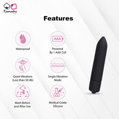 Waterproof bullet vibrator