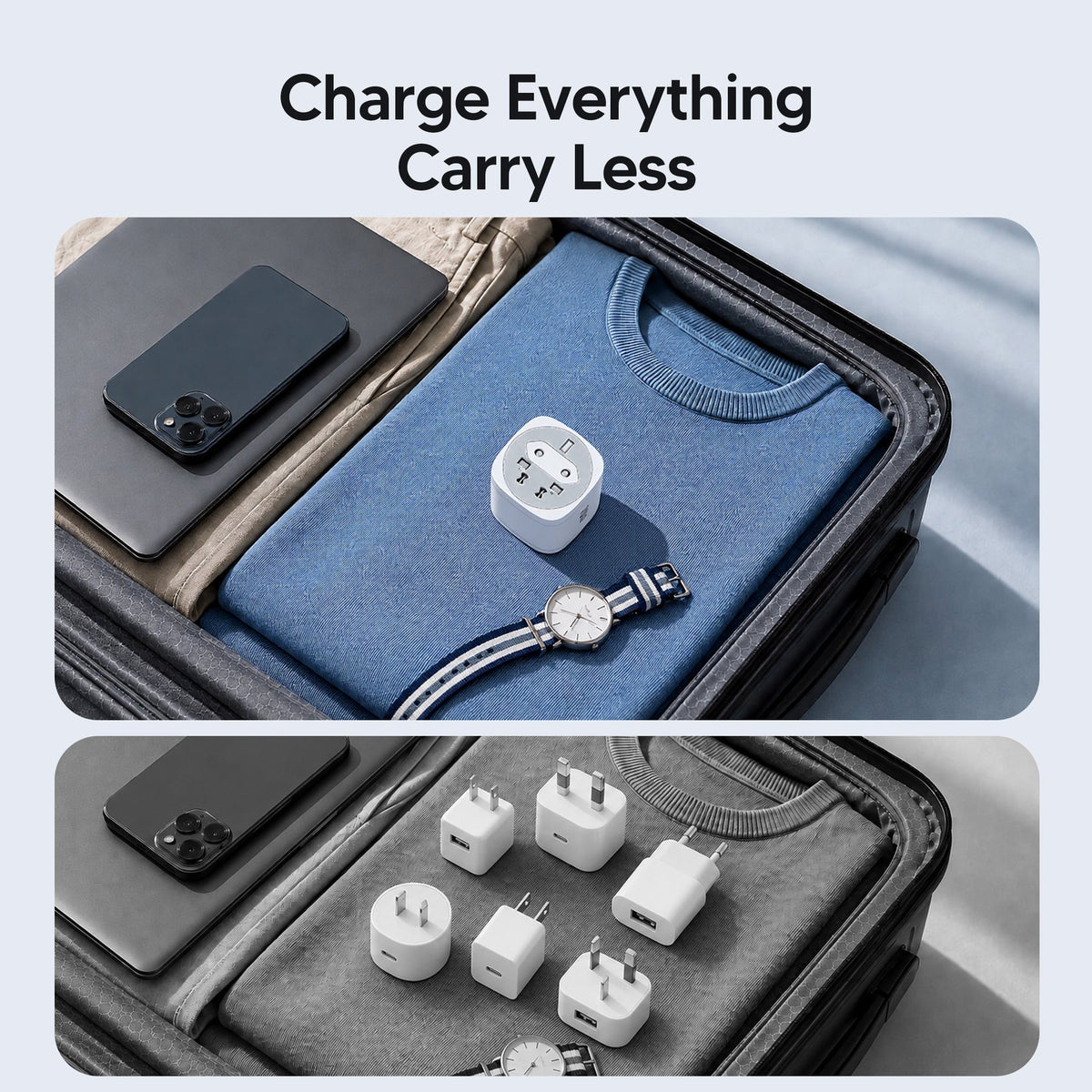 Mukiya   360°   Rotating   4-in-1   Universal   Travel Charger   |   70W   GaN One Turn. Power Anywhere. Ready for iPhone 18 Pro.