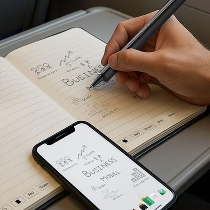 SyncPen Digital Notebook Pen Set – Real Time Sync from Paper to App, Bluetooth Smart Pen with OCR, Audio Recording & Cloud Storage | iOS & Android Compatible