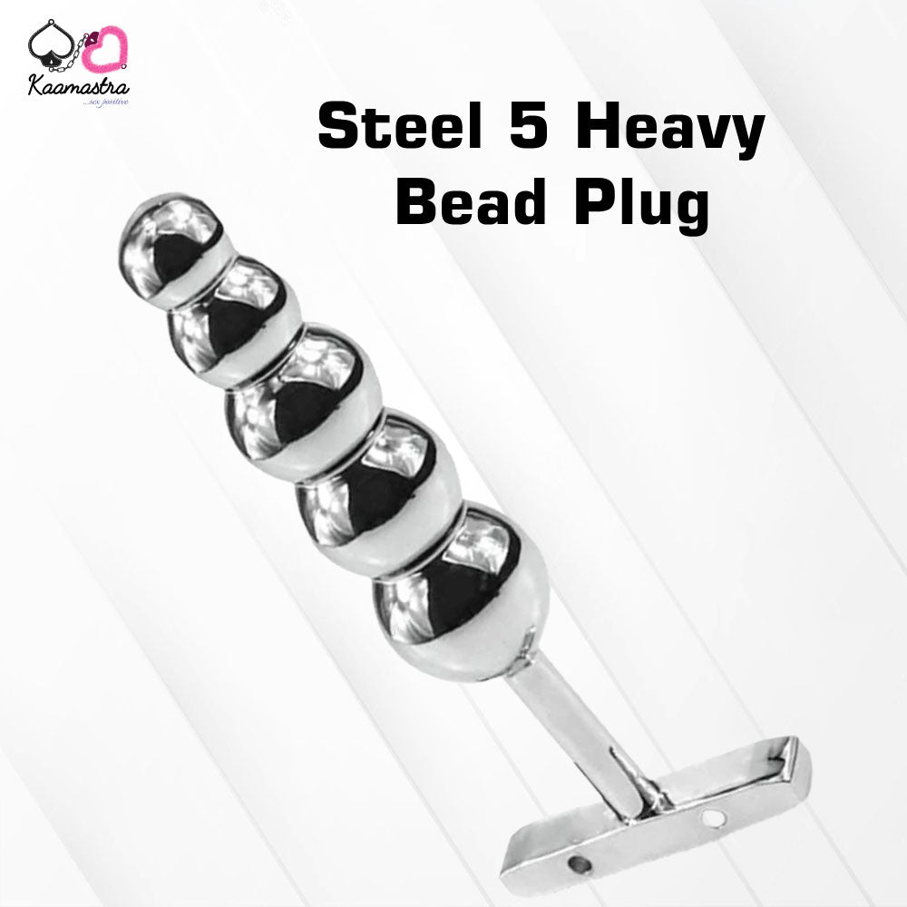 Beaded anal plug on Kaamastra ANL Plug