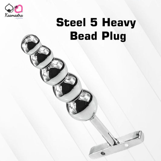 Beaded anal plug on Kaamastra ANL Plug
